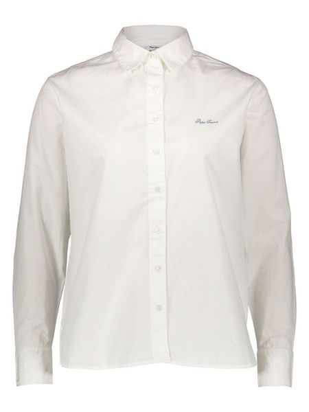 Pepe Jeans Koszula w kolorze białym rozmiar: XL. Białe koszule Pepe Jeans, xl, bez wzorów, z bawełny, bez kołnierzyka, bez ramiączek. Za 113.90 zł.