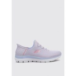 Buty do chodzenia damskie Skechers Summits-diamond Drea. Fioletowe buty sportowe lifestyle Skechers, bez wzorów, z materiału, sportowe, bez zapięcia. W wyprzedaży za 310.35 zł.