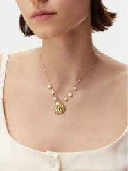 Guess Naszyjnik JUBN05 132JW Złoty. Żółte naszyjniki Guess, z tworzywa sztucznego, metalowe. Za 239.99 zł.