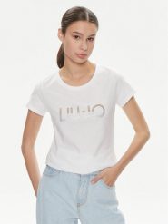 Liu Jo T-Shirt Ecs T-Shirt Basica M VA4216 JS923 Biały Regular Fit. Białe t-shirty Liu Jo, m, bez wzorów, z bawełny, bez kołnierzyka, bez ramiączek. Za 319.99 zł.