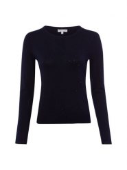 Marie Lund Sweter z dzianiny Kobiety Sztuczne włókno niebieski, XXL. Niebieskie swetry Marie Lund, xxl, z aplikacjami, z dzianiny, bez ramiączek. Za 199.95 zł.