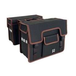 Podwójna torba na bagażnik Willex Shopper. Czarne shopper bag Willex, bez wzorów, sportowe, bez dodatków. Za 412.00 zł.
