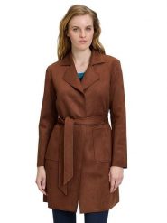 Betty Barclay Płaszcz przejściowy w kolorze brązowym rozmiar: 36. Brązowe płaszcze Betty Barclay, bez wzorów, ze skóry, bez kaptura. Za 171.68 zł.