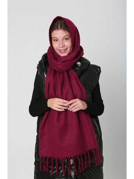 Lucky Bees Szal w kolorze bordowym - 105 x 45 cm rozmiar: onesize. Czerwone szaliki i kominy Lucky Bees, bez wzorów, z materiału. Za 52.99 zł.