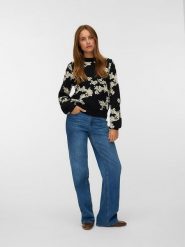 Vero Moda Sweter w kolorze czarnym rozmiar: M. Czarne swetry Vero Moda, m, bez wzorów, bez ramiączek. Za 109.78 zł.