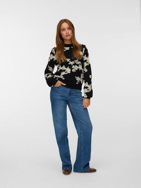 Vero Moda Sweter w kolorze czarnym rozmiar: M. Czarne swetry Vero Moda, m, bez wzorów, bez ramiączek. Za 109.78 zł.