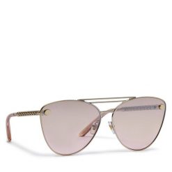 Okulary przeciwsłoneczne Versace. Żółte okulary przeciwsłoneczne Versace, bez wzorów, złote. Za 1,299.00 zł.
