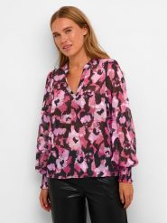 Kaffe Bluzka Amanda 10508154 Różowy Regular Fit. Czerwone bluzki Kaffe, bez wzorów, z syntetyku, bez kołnierzyka, bez ramiączek. Za 159.99 zł.