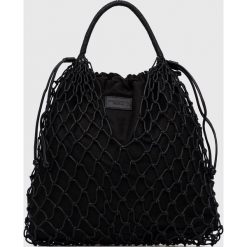 Marc O'Polo torebka kolor czarny. Czarne shopper bag Marc O'Polo, bez wzorów, ze skóry, bez dodatków. Za 669.99 zł.