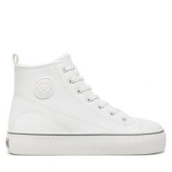Trampki Big Star Shoes. Białe trampki BIG STAR SHOES, bez wzorów, retro, bez zapięcia. Za 149.99 zł.