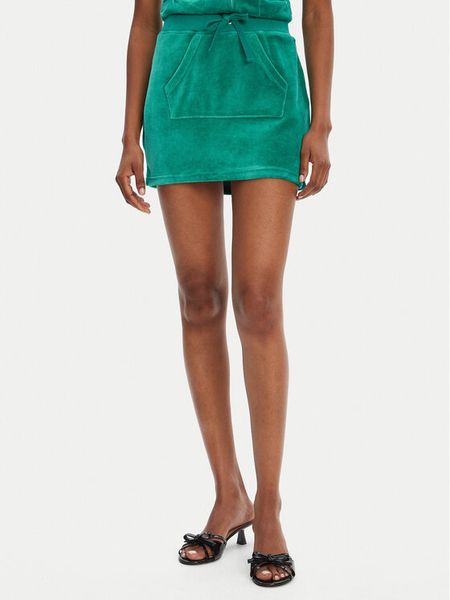 Juicy Couture Spódnica mini Heritage JCGGS125022 Zielony Slim Fit. Zielone spódnice Juicy Couture, xxs, bez wzorów, z bawełny, mini. Za 169.99 zł.
