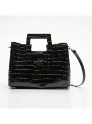 Maison héritage PARIS Skórzana torebka "Jane Croco" w kolorze czarnym - 34 x 26 x 11 cm rozmiar: onesize. Czarne torebki klasyczne maison héritage PARIS, bez wzorów, z materiału, przez ramię, bez dodatków. Za 367.20 zł.