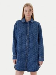 Tommy Jeans Sukienka jeansowa DW0DW22492 Niebieski Relaxed Fit. Niebieskie sukienki Tommy Jeans, l, bez wzorów, z bawełny, bez kołnierzyka, bez ramiączek. Za 649.99 zł.