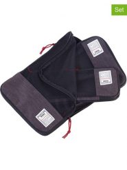 Troika 3-częściowy zestaw w kolorze czarno-antracytowym rozmiar: onesize. Czarne walizki Troika. Za 130.99 zł.