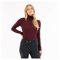 Sweter damski ANKY ATC252302. Czerwone swetry ANKY, na zimę, bez wzorów, bez ramiączek. Za 349.50 zł.