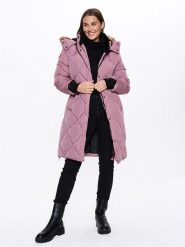 CANADA weather gear Płaszcz zimowy w kolorze jasnoróżowym rozmiar: S. Różowe płaszcze CANADA weather gear, na zimę, s, bez wzorów, z puchu, bez kaptura. Za 353.04 zł.