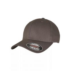 Czapka Z Daszkiem Wooly Combed. Szare czapki z daszkiem FLEXFIT, bez wzorów, z bawełny. Za 71.99 zł.