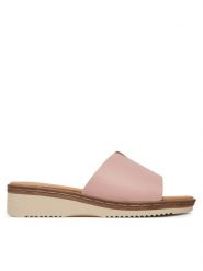 Clara Barson Klapki WFA3692-1 Różowy. Czerwone klapki Clara Barson, bez wzorów, z materiału, bez obcasa, bez zapięcia. Za 63.99 zł.