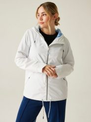 Regatta Kurtka przeciwdeszczowa "Bayletta II" w kolorze białym rozmiar: 48. Białe kurtki przeciwdeszczowe Regatta, bez wzorów, bez kaptura, outdoorowe. Za 141.19 zł.