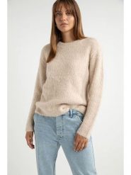 Josephine & Co Sweter "Ariana" w kolorze kremowym rozmiar: L. Brązowe swetry Josephine & Co, l, bez wzorów, z wełny, bez ramiączek. Za 267.45 zł.
