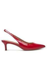 LAUREN RALPH LAUREN Sandały Lolah II 802959210002 Czerwony. Czerwone sandały Lauren Ralph Lauren, bez wzorów, z lakierowanej skóry, bez obcasa, na szpilce, bez zapięcia. Za 669.99 zł.