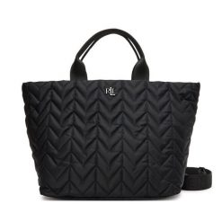 Torebka LAUREN RALPH LAUREN. Czarne shopper bag Lauren Ralph Lauren, bez wzorów, bez dodatków. Za 1,199.00 zł.