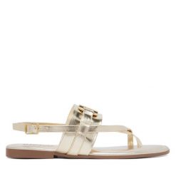 Sandały REPLAY. Żółte sandały Replay, bez wzorów, bez obcasa, na płaskiej podeszwie, bez zapięcia. Za 399.99 zł.