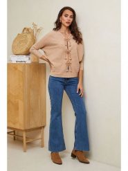 Soft Cashmere Kardigan w kolorze jasnobrązowym rozmiar: 38/40. Brązowe swetry Soft Cashmere, bez wzorów, z kaszmiru, bez ramiączek. Za 104.99 zł.