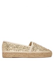 Guess Espadryle FLJOEN FAB14 Kremowy. Białe espadryle Guess, z aplikacjami, z materiału, bez obcasa. Za 459.99 zł.