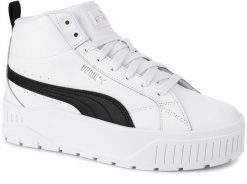 Buty sportowe sneakersy damskie wysokie na platformie PUMA KARMEN II MID 397459-. Białe buty treningowe Puma, z aplikacjami, z materiału, bez zapięcia, trekkingowe. Za 209.00 zł.