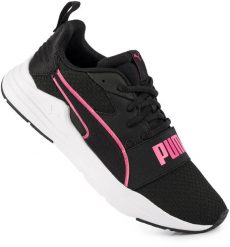 Damskie buty sneakersy sportowe treningowe PUMA WIRED RUN PURE 390847-06. Czarne buty treningowe Puma, bez wzorów, z gumy, bez zapięcia, trekkingowe. Za 149.00 zł.