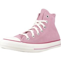 Buty CONVERSE CHUCK TAYLOR ALL STAR CONTRAST SUEDE Rose. Czerwone buty trekkingowe Converse, bez wzorów, z tkaniny, bez zapięcia, trekkingowe. Za 363.50 zł.