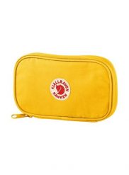 Portfel turystyczny Fjallraven Kanken Travel Wallet - warm yellow. Żółte portfele Fjällräven, bez wzorów, z bawełny. Za 276.25 zł.