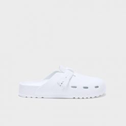 Klapki basenowe unisex do pływania Bahia Clog białe. Białe klapki Scholl, bez wzorów, z materiału, bez obcasa, bez zapięcia. Za 134.99 zł.