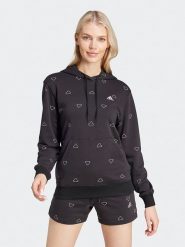 Adidas Bluza w kolorze czarnym rozmiar: M. Czarne bluzy adidas, m, bez wzorów, bez ramiączek, z kapturem. Za 154.07 zł.