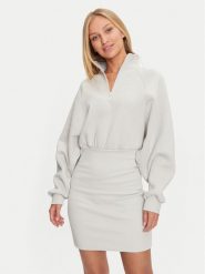 Guess Sukienka dzianinowa V4BK06 KCHX0 Szary Regular Fit. Szare sukienki Guess, xl, z aplikacjami, z bawełny, bez kołnierzyka, bez ramiączek. Za 339.99 zł.