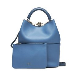 Torebka Furla. Niebieskie torebki klasyczne Furla, bez wzorów, klasyczne, bez dodatków. Za 1,929.00 zł.