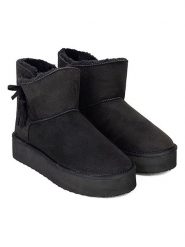 ISLAND BOOT Botki zimowe "Cullen" w kolorze czarnym rozmiar: 36. Czarne botki Island Boot, bez wzorów, bez obcasa, bez zapięcia. Za 114.44 zł.