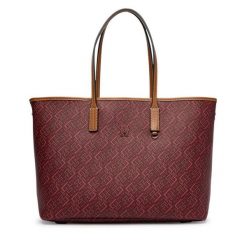 Torebka Tommy Hilfiger. Czerwone shopper bag Tommy Hilfiger, bez wzorów, bez dodatków. Za 849.99 zł.