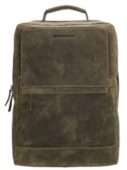HIDE & STITCHES Skórzany plecak w kolorze khaki - 30 x 40 x 10 cm rozmiar: onesize. Brązowe plecaki HIDE & STITCHES, bez wzorów, z materiału, bez dodatków. Za 224.52 zł.