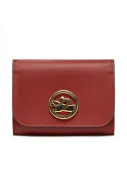 Longchamp Mały Portfel Damski 30021HAU Brązowy. Brązowe portfele Longchamp, bez wzorów, ze skóry. Za 1,199.00 zł.