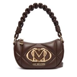 Torebka LOVE MOSCHINO. Brązowe torebki klasyczne Love Moschino, bez wzorów, klasyczne, bez dodatków. Za 649.99 zł.