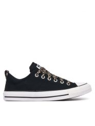 Converse Trampki Chuck Taylor All Star Madison Animal A18362C Czarny. Czarne trampki Converse, bez wzorów, z materiału, retro, bez zapięcia. Za 329.99 zł.