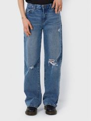 Noisy May Jeansy Amanda 27018105 Niebieski Loose Fit. Niebieskie jeansy Noisy May, bez wzorów, z bawełny. Za 99.99 zł.