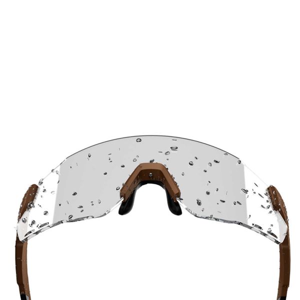 Okulary przeciwsłoneczne Magicshine WindBreaker. Brązowe okulary przeciwsłoneczne MAGICSHINE, bez wzorów. Za 300.50 zł.