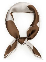 Puccini Jedwabna chusta w kolorze kremowo-jasnobrązowym - 65 x 65 cm rozmiar: onesize. Brązowe chusty Puccini, bez wzorów, z jedwabiu. Za 139.95 zł.