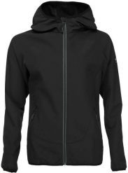 Damska kurtka softshell Loap Ursa Blk czarna. Czarne kurtki przejściowe sportowe ÀLG, na jesień, s, bez wzorów, z elastanu, bez kaptura, trekkingowe. Za 229.99 zł.