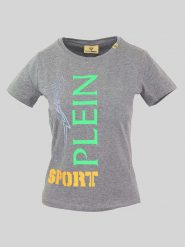 Plein Sport Koszulka w kolorze szarym rozmiar: XL. Szare t-shirty sportowe Plein Sport, xl, bez wzorów, bez ramiączek. Za 207.88 zł.