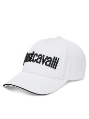 Just Cavalli Czapka z daszkiem 78RAZK30 ZG192 Biały. Białe czapki z daszkiem Just Cavalli, bez wzorów, z bawełny. Za 179.99 zł.