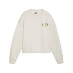 Damska bluza ESS+ CLASS ACT PUMA Alpine Snow White. Białe bluzy bez kaptura Puma, xl, bez wzorów, bez kaptura, na fitness i siłownię. Za 168.30 zł.